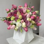 arreglo floral "elegancia geométrica"